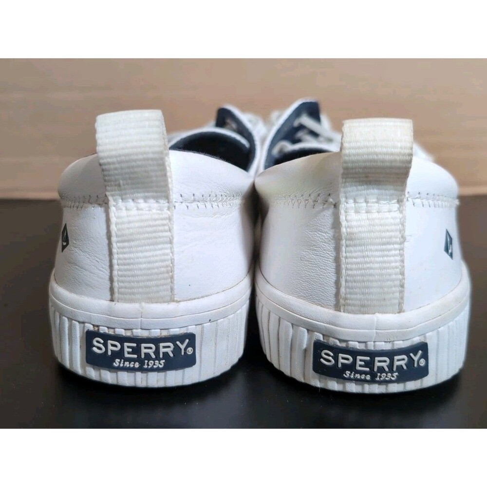 SPERRY CREST VIBE CASUAL LEATHER SHOES SNEAKERS WOMENS SIZE 9M  VGC - Picture 3 of 11